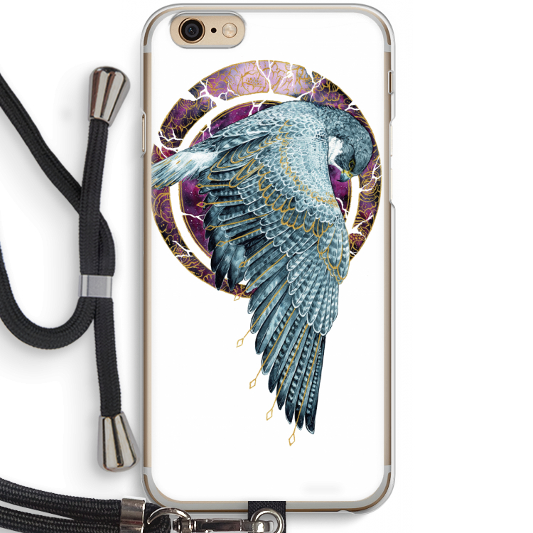 Golden Falcon: iPhone 6 / 6S Transparant Hoesje met koord