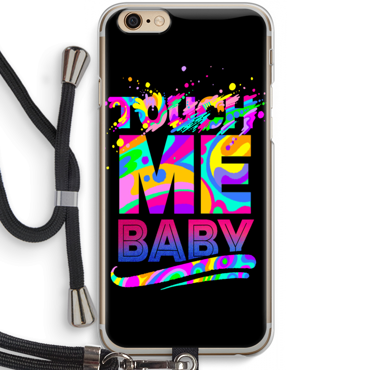Touch Me: iPhone 6 / 6S Transparant Hoesje met koord