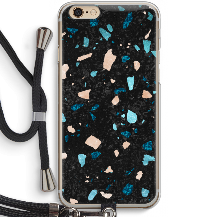 Terrazzo N°11: iPhone 6 / 6S Transparant Hoesje met koord