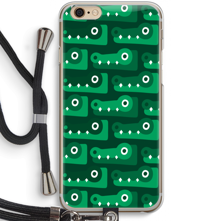Crocs: iPhone 6 / 6S Transparant Hoesje met koord