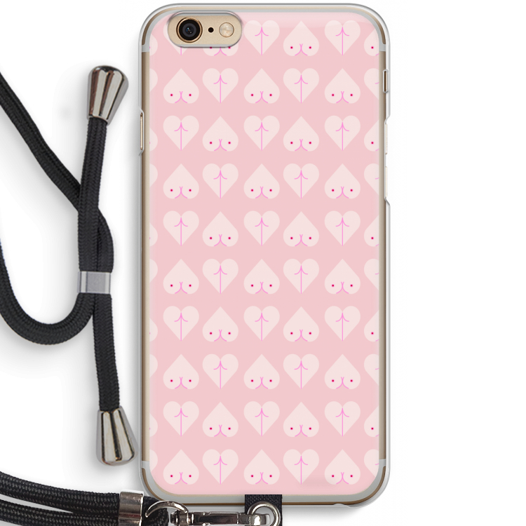 Ass 'n Titties: iPhone 6 / 6S Transparant Hoesje met koord