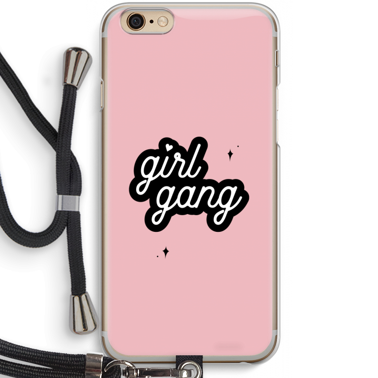 Girl Gang: iPhone 6 / 6S Transparant Hoesje met koord