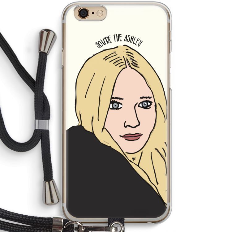 Ashley: iPhone 6 / 6S Transparant Hoesje met koord
