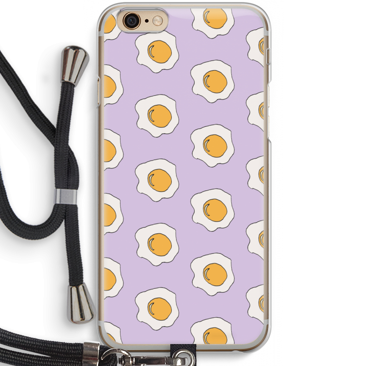 Bacon to my eggs #1: iPhone 6 / 6S Transparant Hoesje met koord