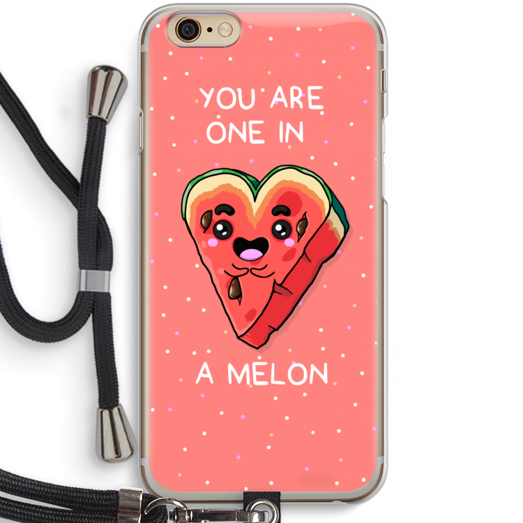 One In A Melon: iPhone 6 / 6S Transparant Hoesje met koord