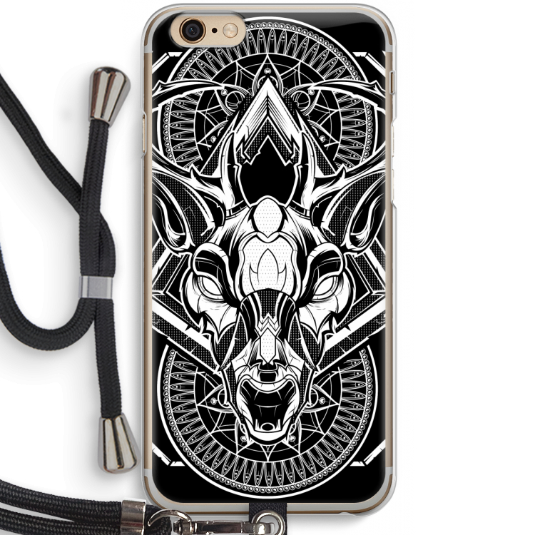 Oh Deer: iPhone 6 / 6S Transparant Hoesje met koord