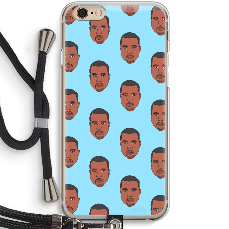 Kanye Call Me?: iPhone 6 / 6S Transparant Hoesje met koord