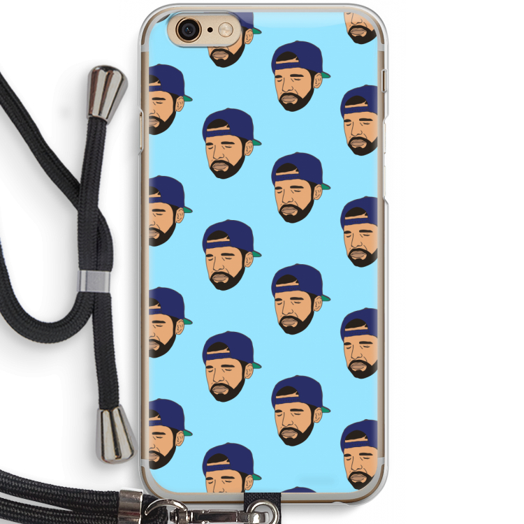 Drake Away: iPhone 6 / 6S Transparant Hoesje met koord