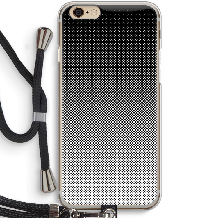 Musketon Halftone: iPhone 6 / 6S Transparant Hoesje met koord