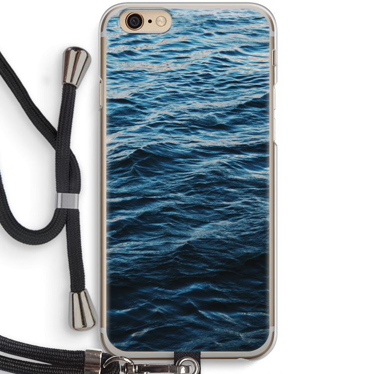 Oceaan: iPhone 6 / 6S Transparant Hoesje met koord