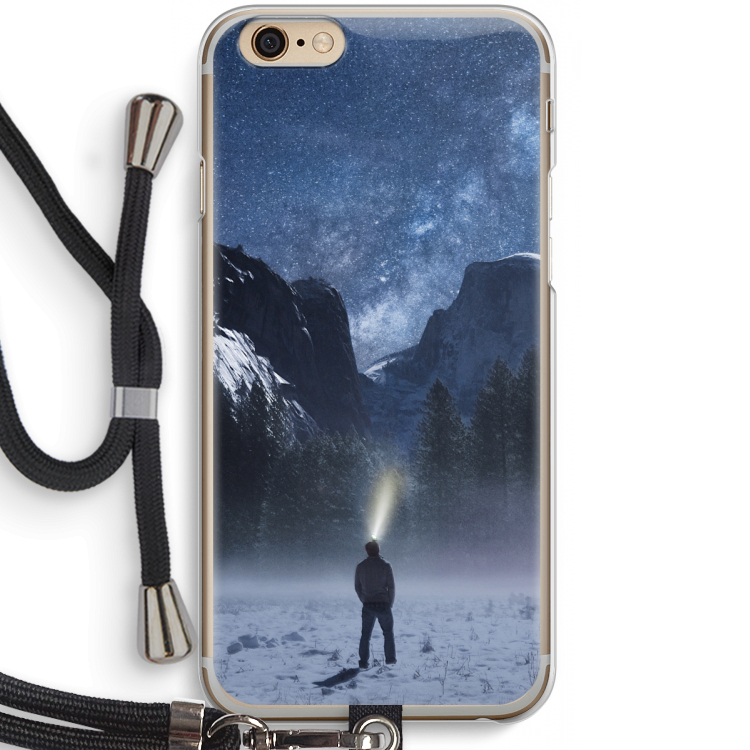 Wanderlust: iPhone 6 / 6S Transparant Hoesje met koord