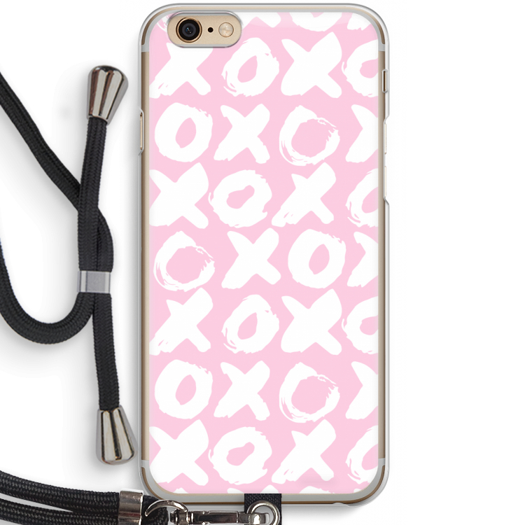 XOXO: iPhone 6 / 6S Transparant Hoesje met koord