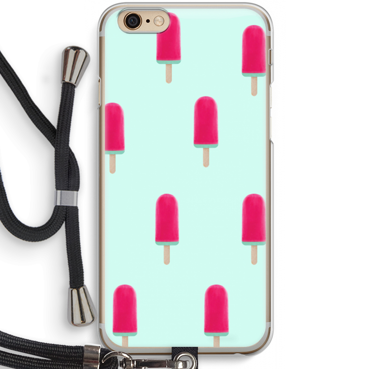 Waterijsje: iPhone 6 / 6S Transparant Hoesje met koord