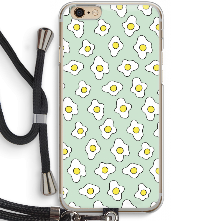 Spiegeleitjes: iPhone 6 / 6S Transparant Hoesje met koord