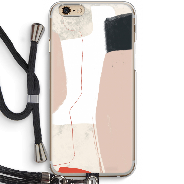Lava: iPhone 6 / 6S Transparant Hoesje met koord