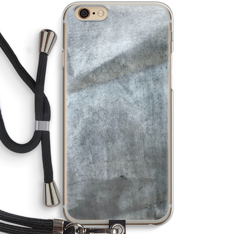 Grey Stone: iPhone 6 / 6S Transparant Hoesje met koord