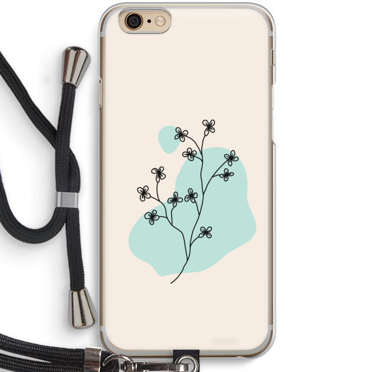 Love your petals: iPhone 6 / 6S Transparant Hoesje met koord