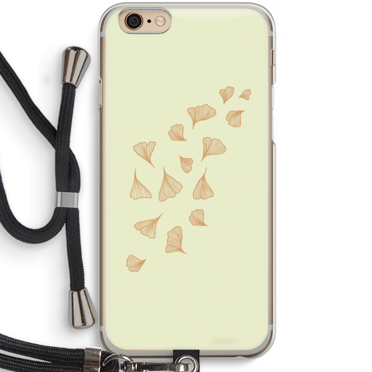 Falling Leaves: iPhone 6 / 6S Transparant Hoesje met koord