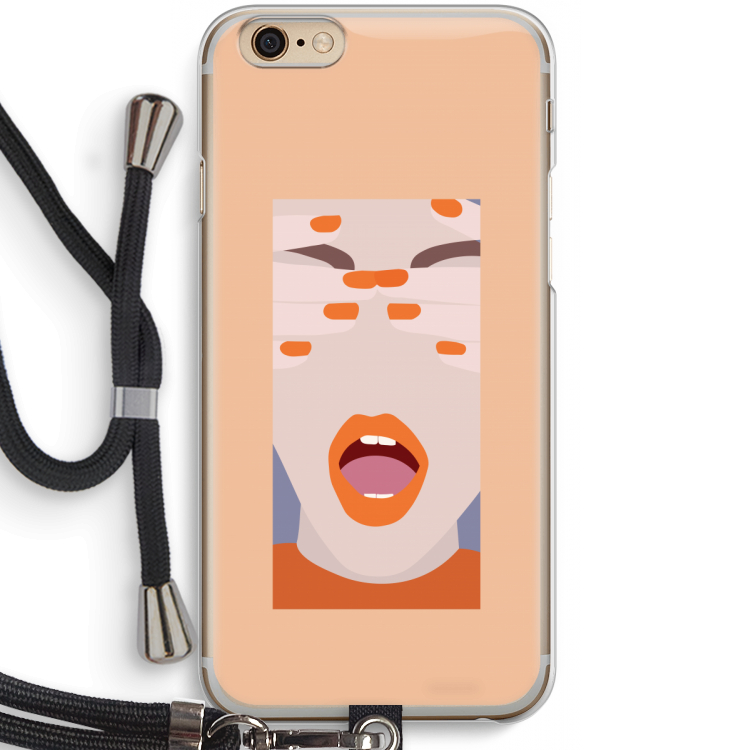 Surprise: iPhone 6 / 6S Transparant Hoesje met koord