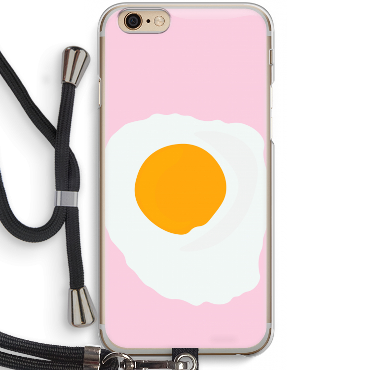 Sunny side up: iPhone 6 / 6S Transparant Hoesje met koord