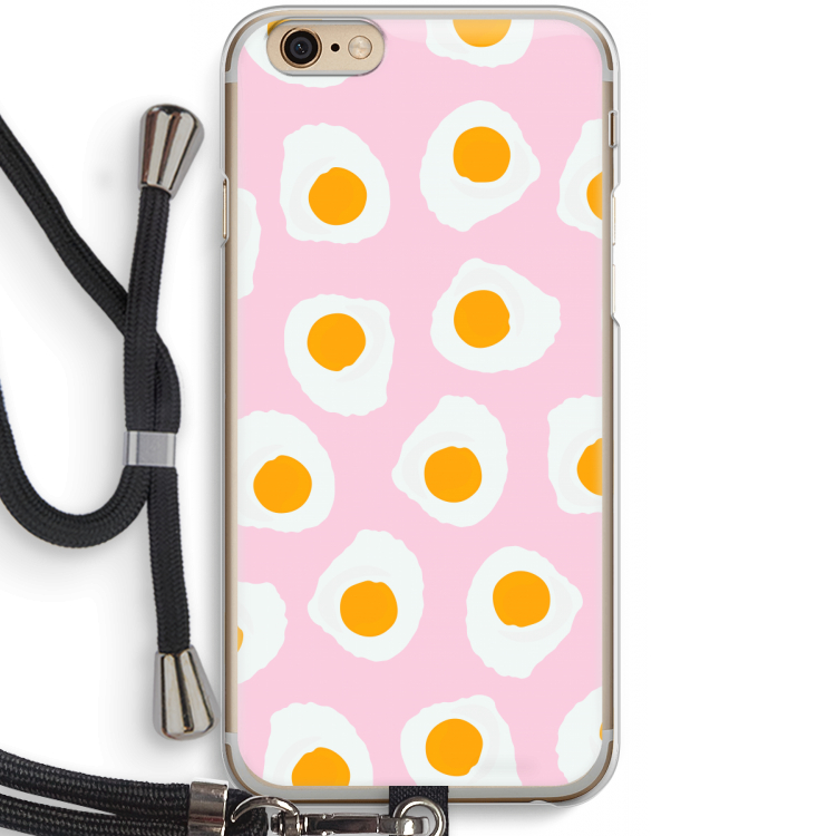 Dancing eggs: iPhone 6 / 6S Transparant Hoesje met koord