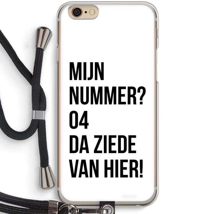 Da ziede van hier: iPhone 6 / 6S Transparant Hoesje met koord