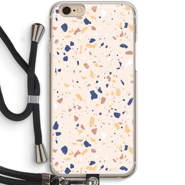Terrazzo N°23: iPhone 6 / 6S Transparant Hoesje met koord