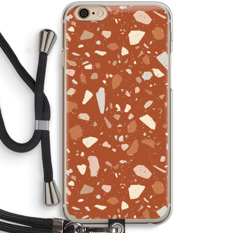 Terrazzo N°22: iPhone 6 / 6S Transparant Hoesje met koord