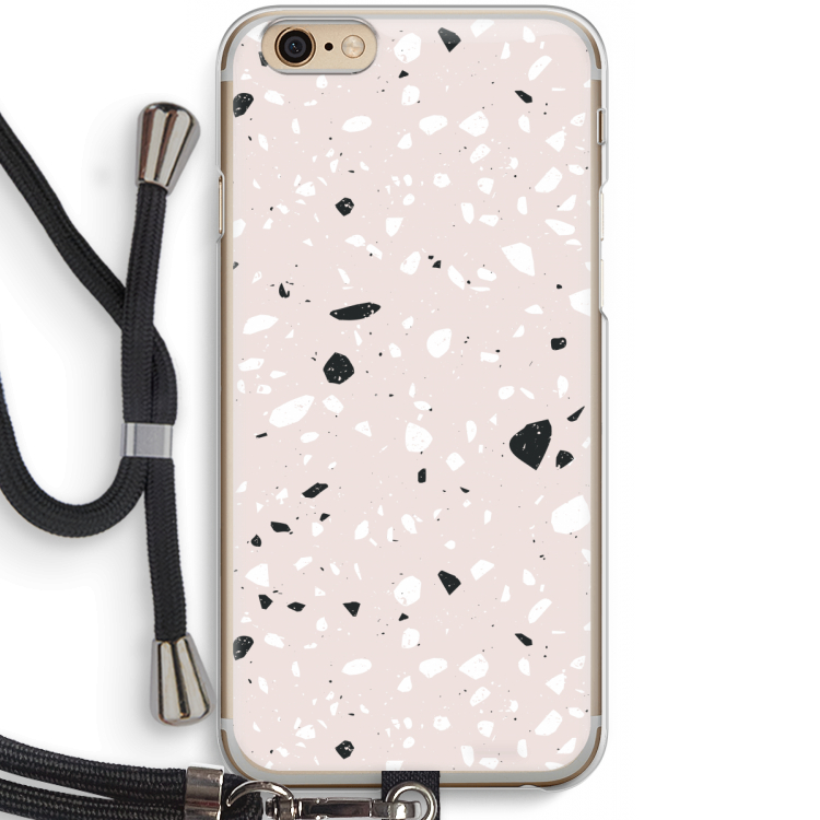 Terrazzo N°20: iPhone 6 / 6S Transparant Hoesje met koord
