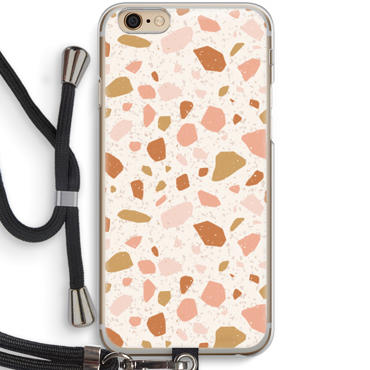 Terrazzo N°18: iPhone 6 / 6S Transparant Hoesje met koord