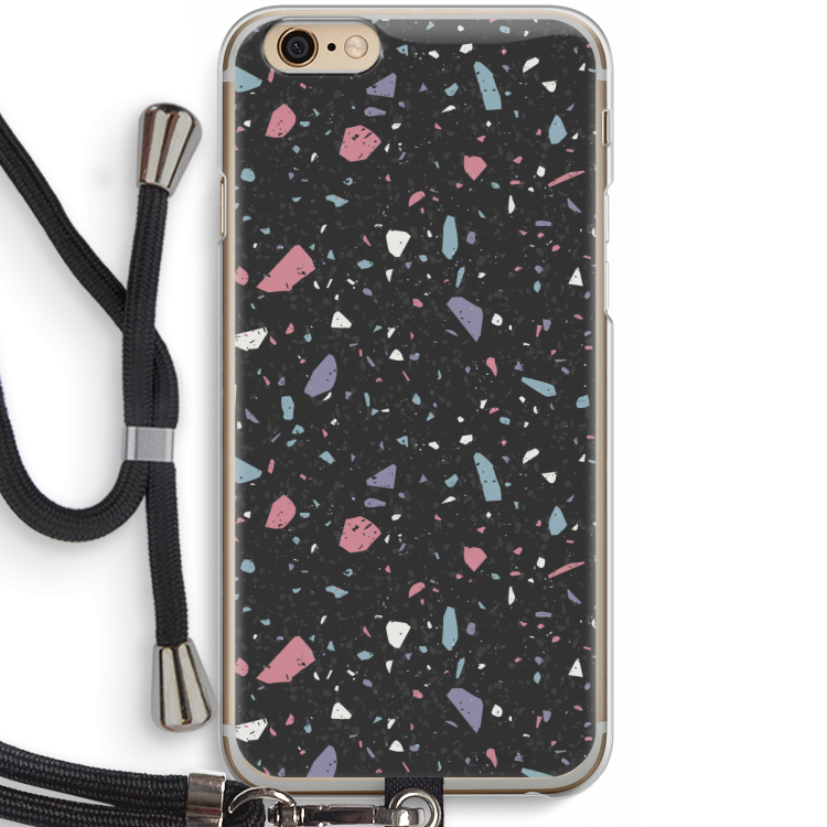 Terrazzo N°16: iPhone 6 / 6S Transparant Hoesje met koord