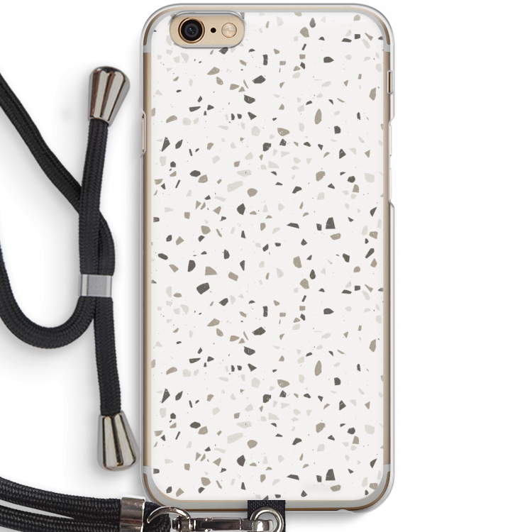 Terrazzo N°14: iPhone 6 / 6S Transparant Hoesje met koord