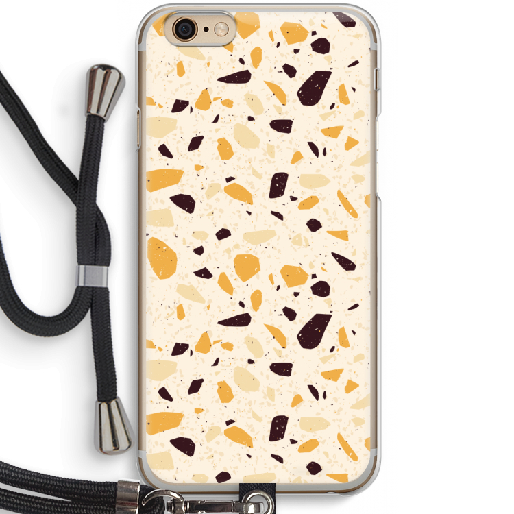 Terrazzo N°13: iPhone 6 / 6S Transparant Hoesje met koord