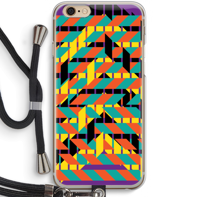 Skew Bee 2: iPhone 6 / 6S Transparant Hoesje met koord