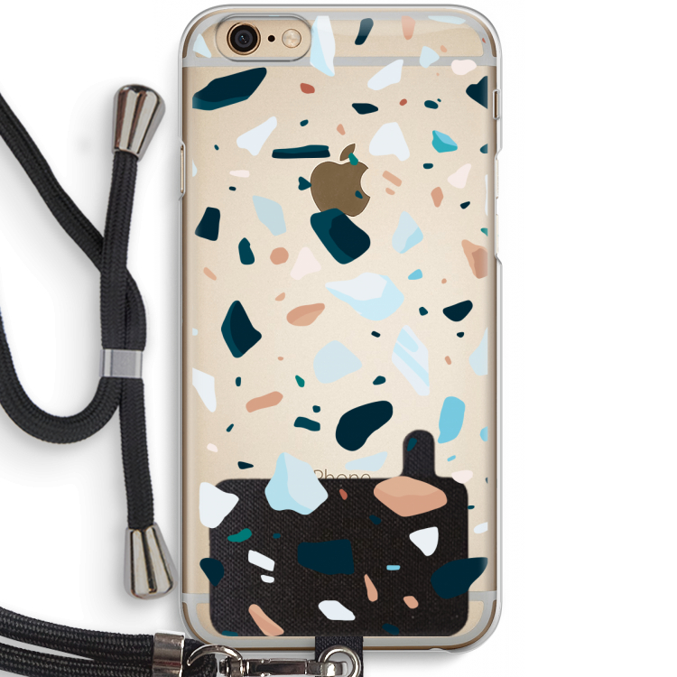 Terrazzo N°13: iPhone 6 / 6S Transparant Hoesje met koord