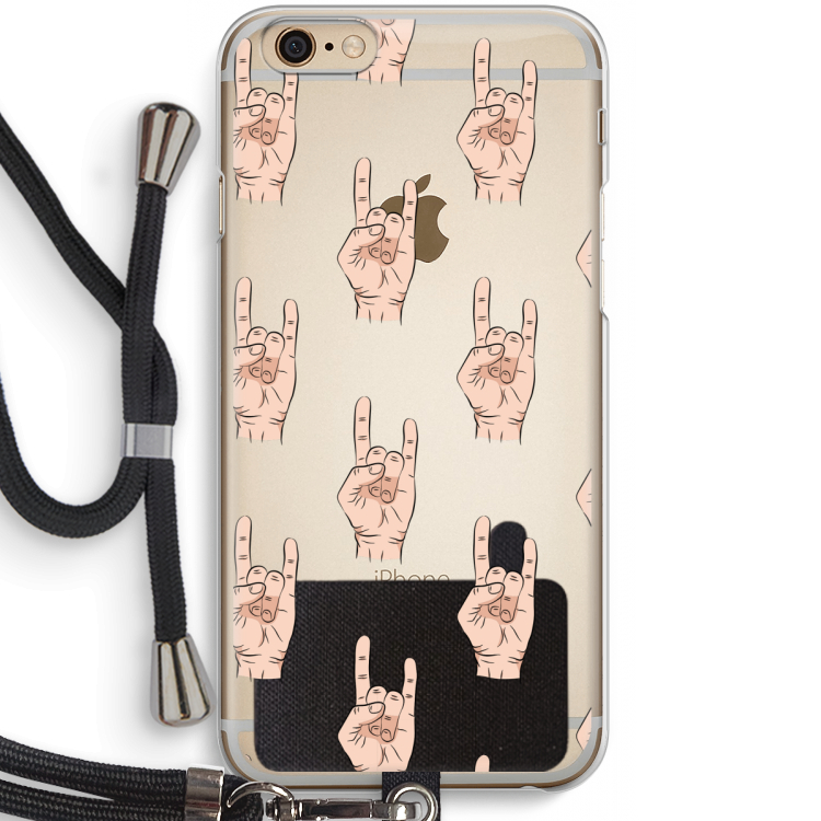 Rock: iPhone 6 / 6S Transparant Hoesje met koord