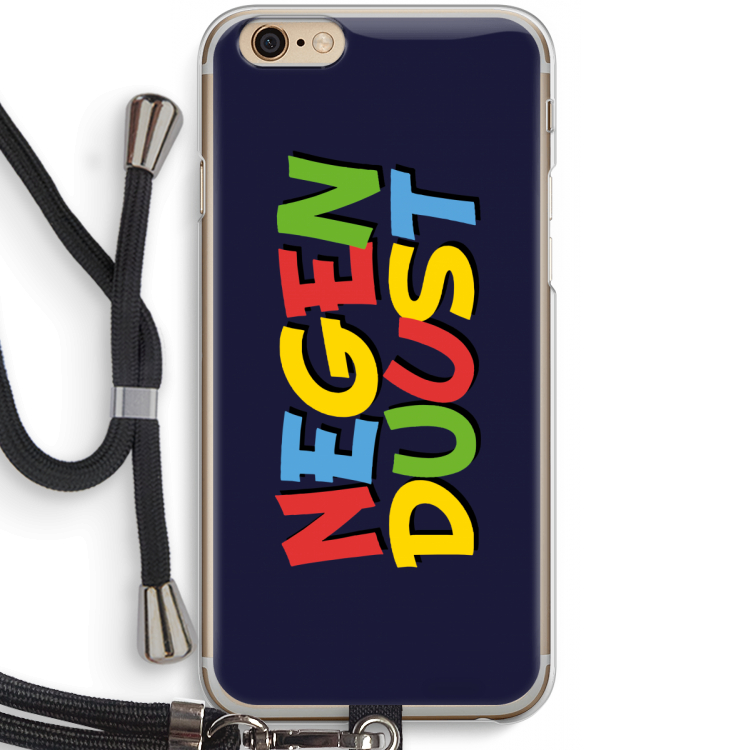 90's One: iPhone 6 / 6S Transparant Hoesje met koord
