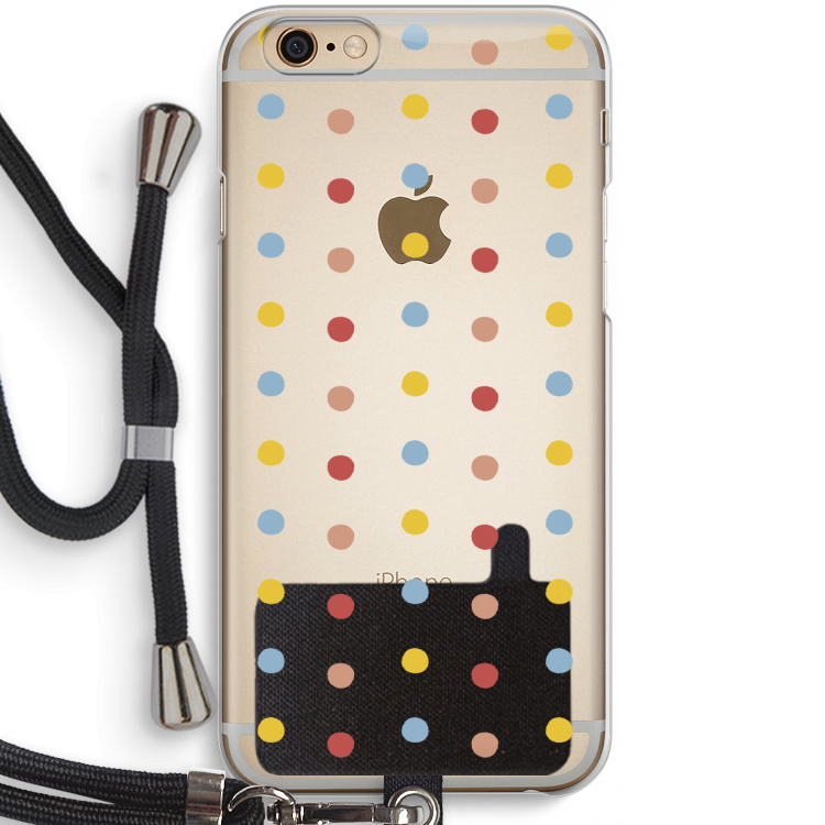 Bollen: iPhone 6 / 6S Transparant Hoesje met koord