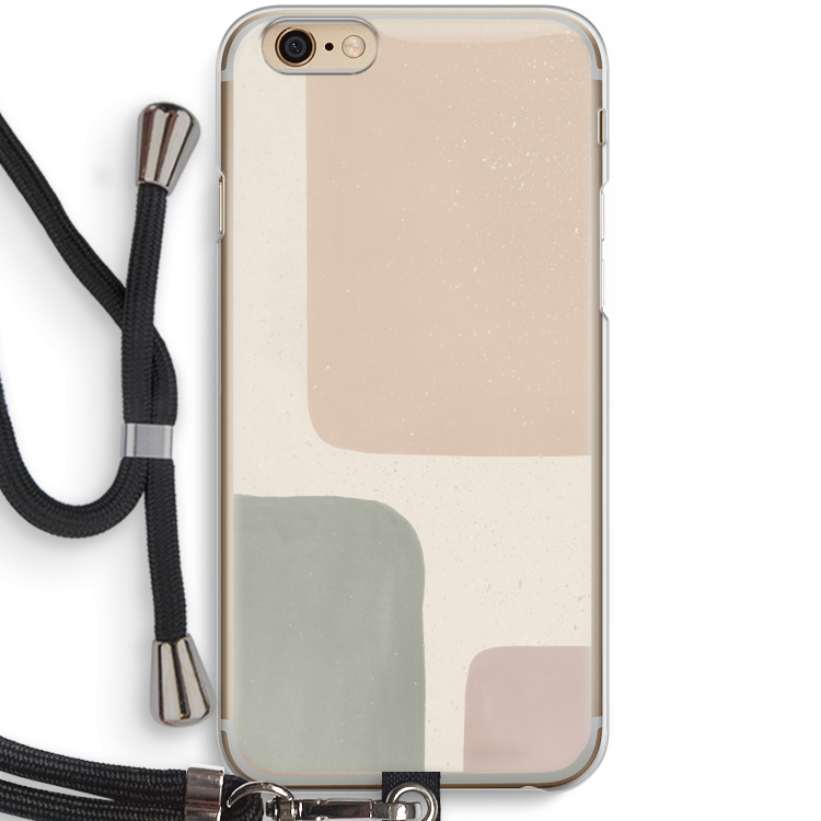 Geo #7: iPhone 6 / 6S Transparant Hoesje met koord