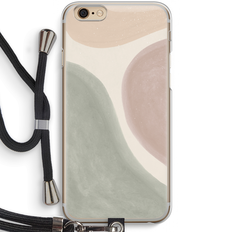 Geo #6: iPhone 6 / 6S Transparant Hoesje met koord