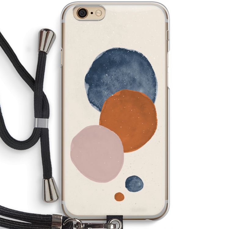 Geo #4: iPhone 6 / 6S Transparant Hoesje met koord