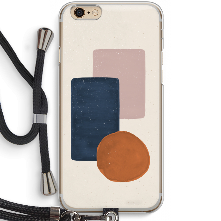 Geo #3: iPhone 6 / 6S Transparant Hoesje met koord