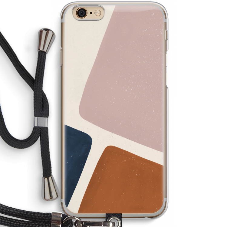 Geo #2: iPhone 6 / 6S Transparant Hoesje met koord
