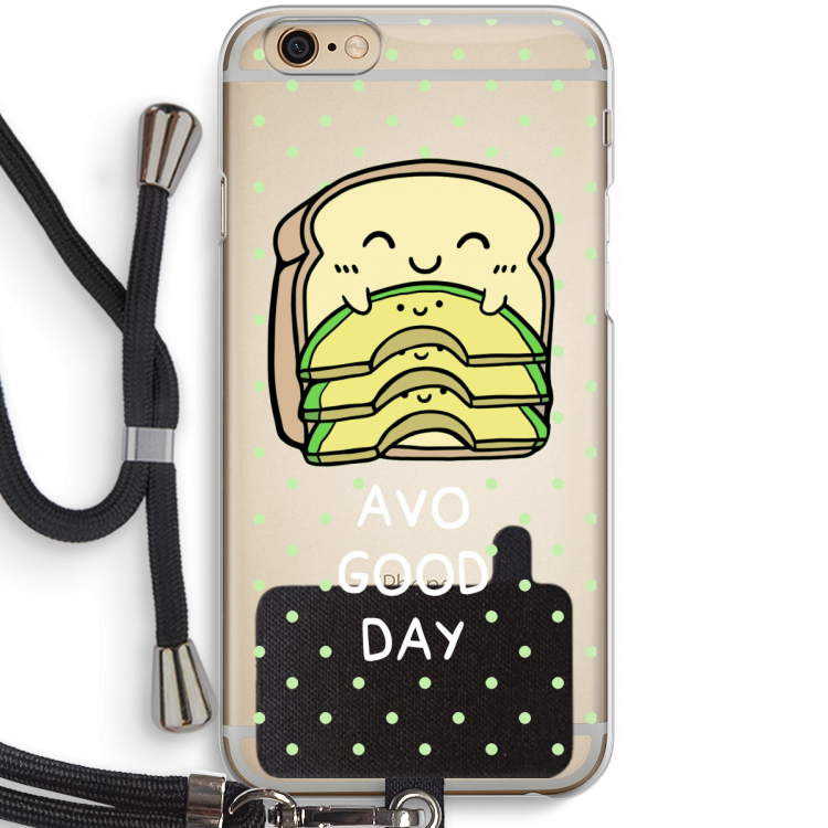 Avo Good Day: iPhone 6 / 6S Transparant Hoesje met koord