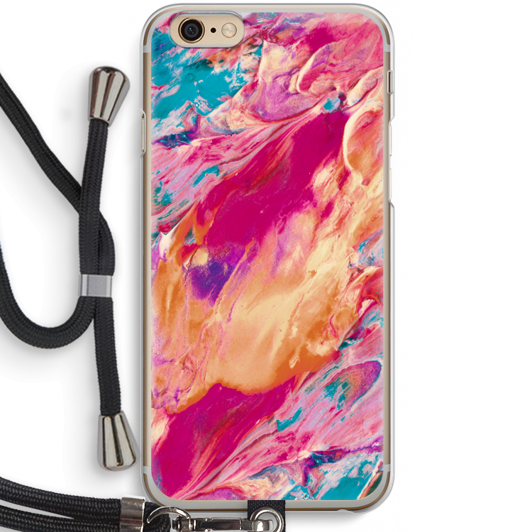 Pastel Echoes: iPhone 6 / 6S Transparant Hoesje met koord