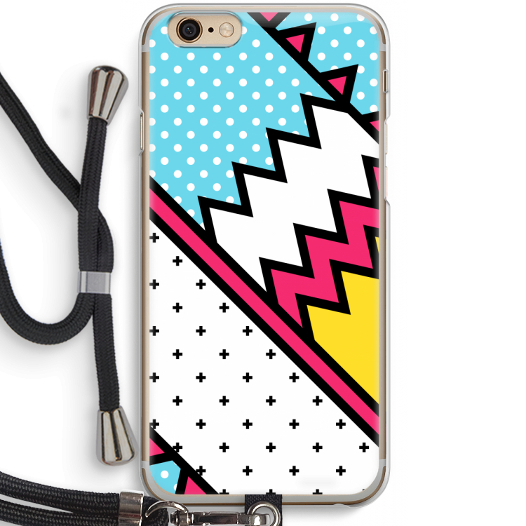 Pop Art #2: iPhone 6 / 6S Transparant Hoesje met koord