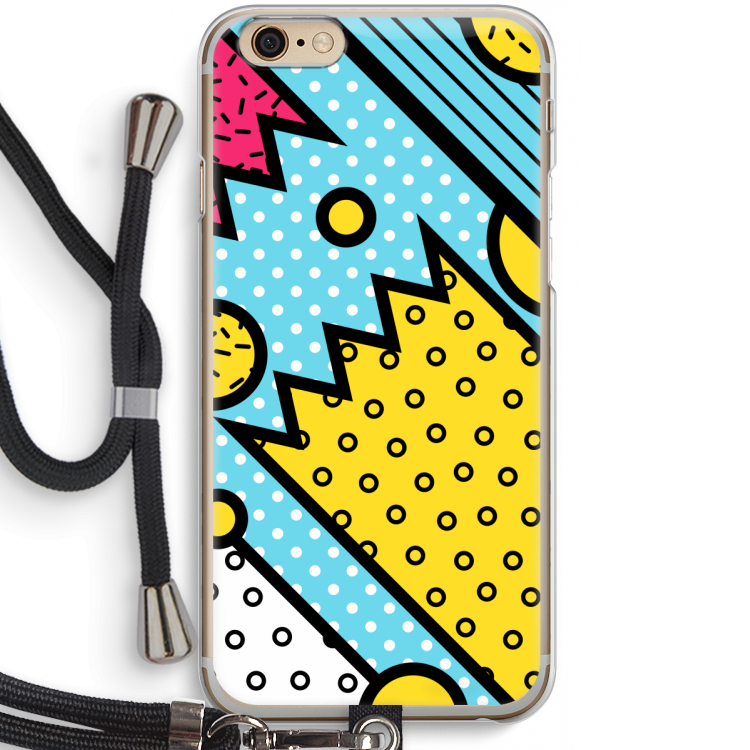 Pop Art #1: iPhone 6 / 6S Transparant Hoesje met koord