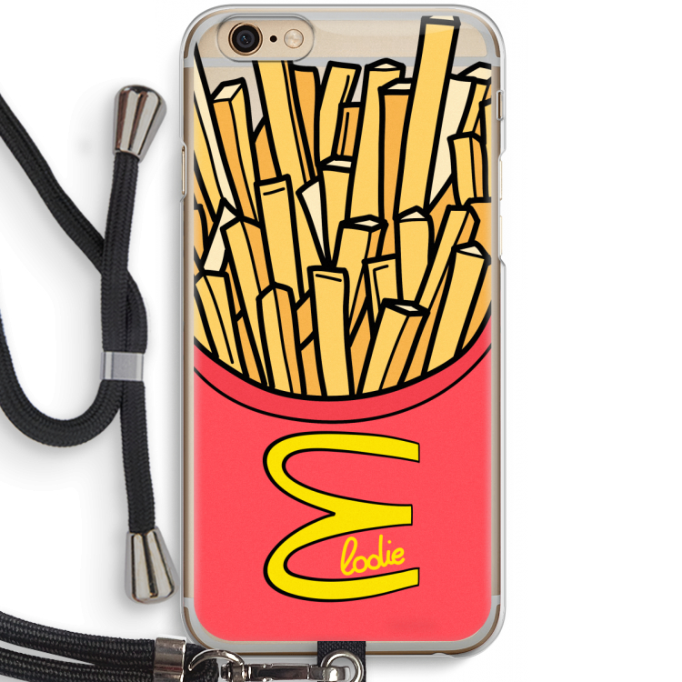McElodie: iPhone 6 / 6S Transparant Hoesje met koord