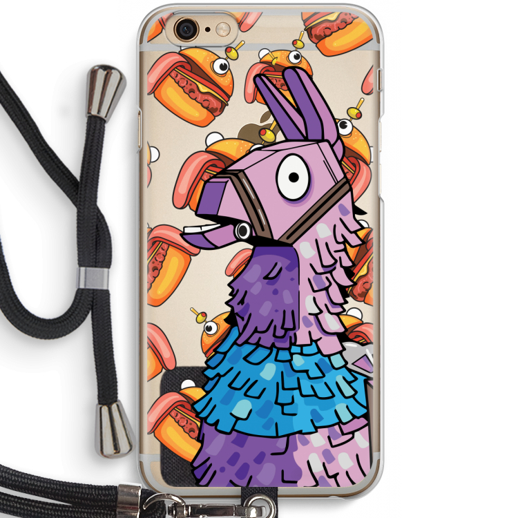 Loot Burger: iPhone 6 / 6S Transparant Hoesje met koord