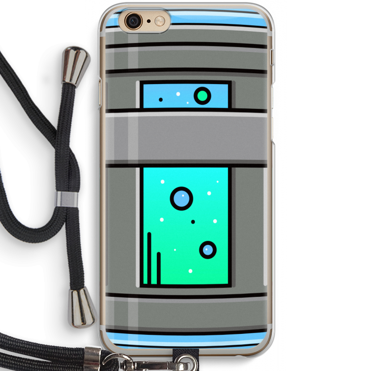 Chug Bottle: iPhone 6 / 6S Transparant Hoesje met koord